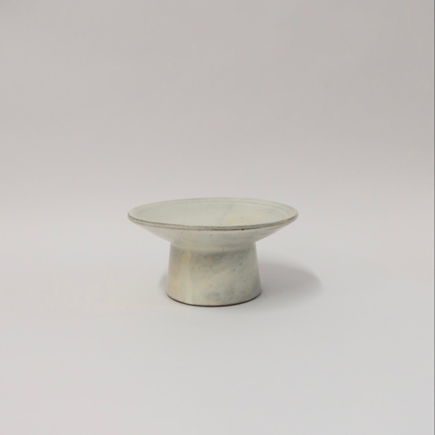 Korean Buncheong Ceramic Round Plate, S
