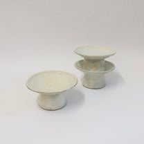 Korean Buncheong Ceramic Round Plate, S