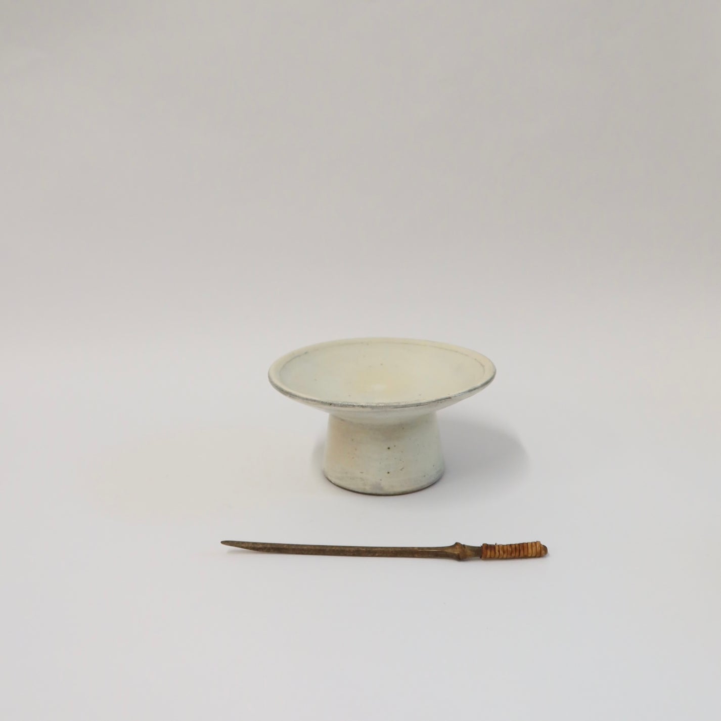 Korean Buncheong Ceramic Round Plate, S