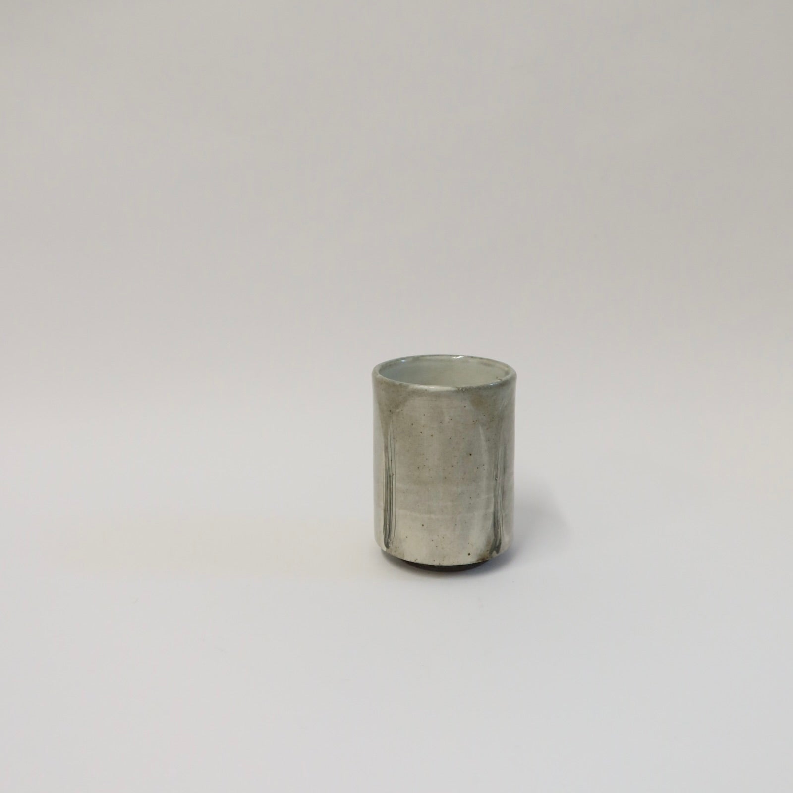 Korean Buncheong Ceramic Cup, Open Field Scenery