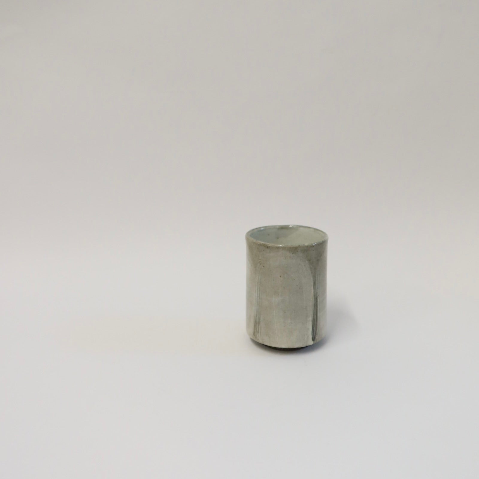 Korean Buncheong Ceramic Cup, Open Field Scenery