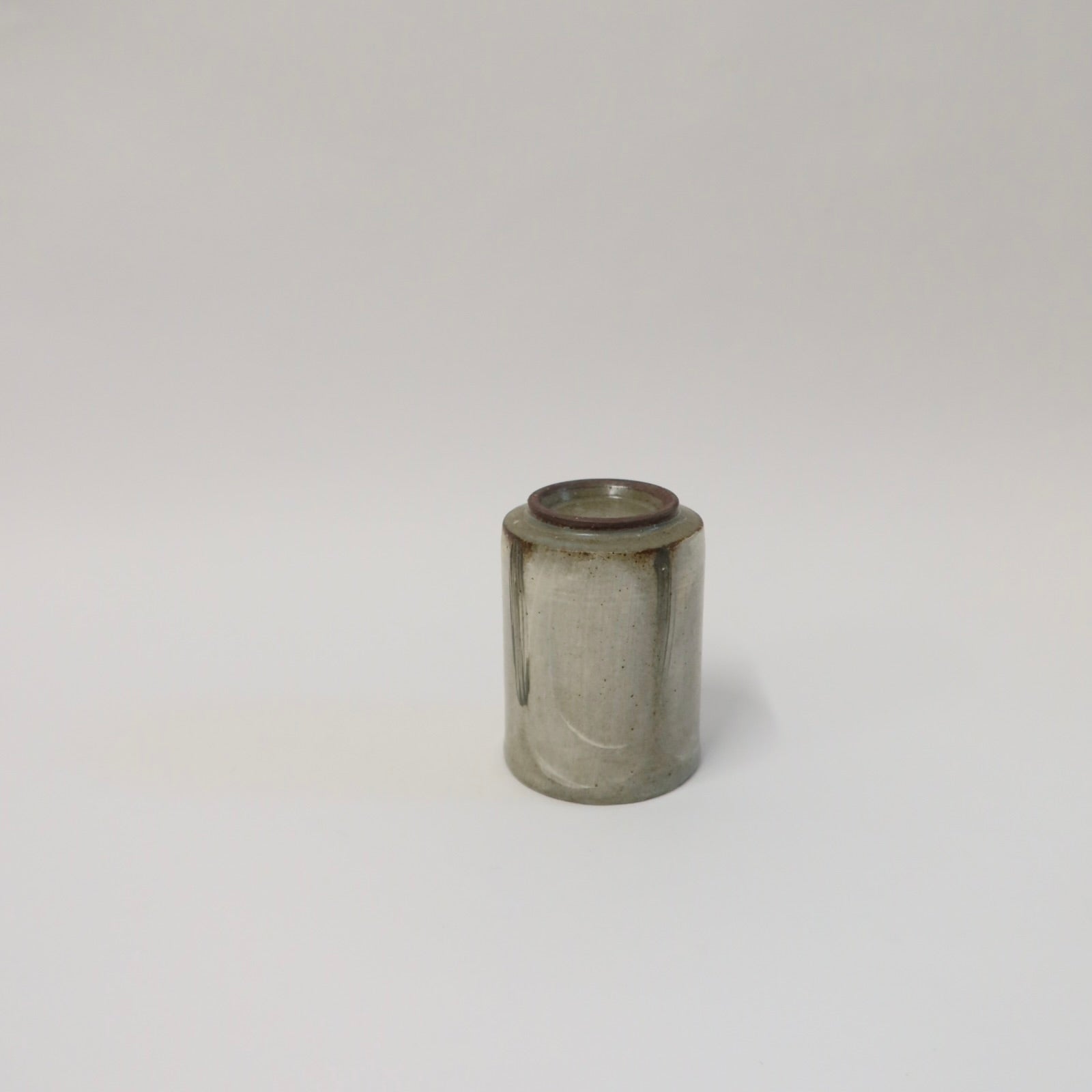 Korean Buncheong Ceramic Cup, Open Field Scenery