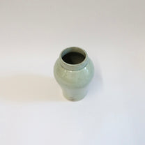 Korean Celadon Long Hangari Vase, H 5"