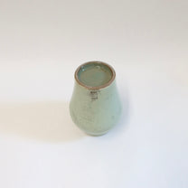 Korean Celadon Long Hangari Vase, H 5"