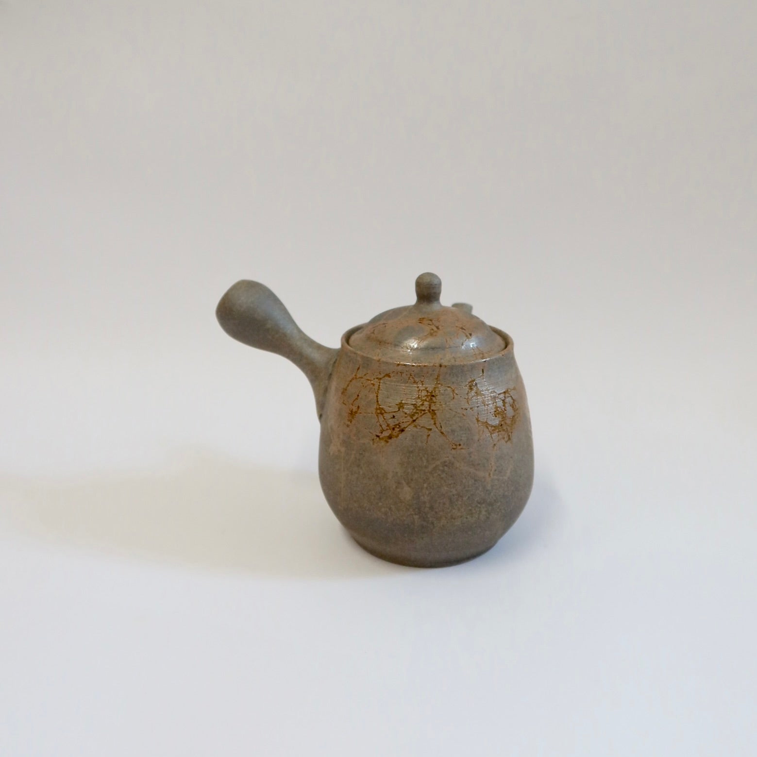 Japanese Tokoname Mogake Kyusu Tea Pot