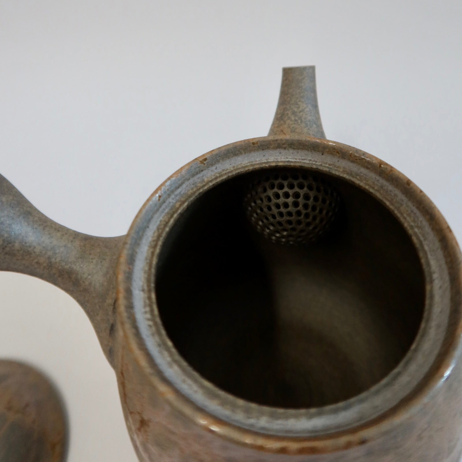 Japanese Tokoname Mogake Kyusu Tea Pot