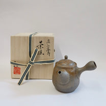 Japanese Tokoname Mogake Kyusu Tea Pot