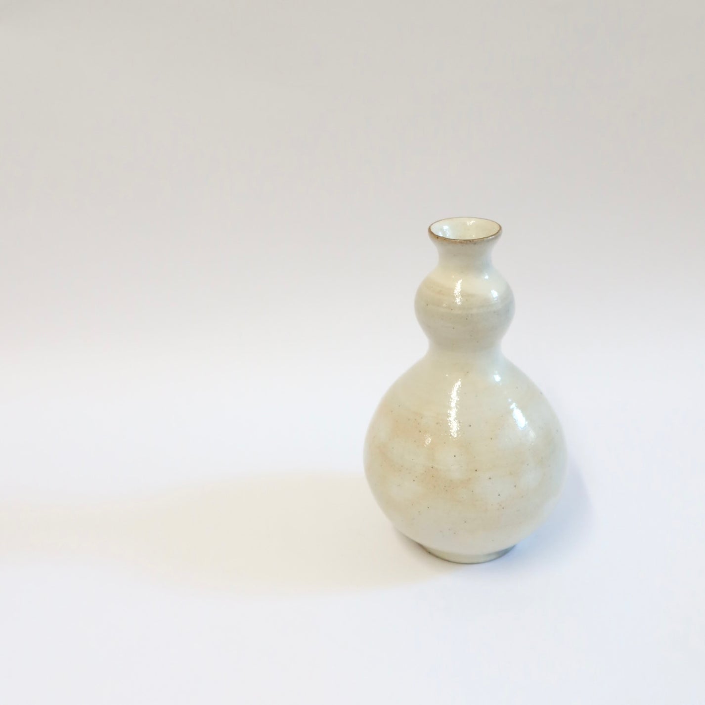 Korean Buncheong Hori Gourd Bottle