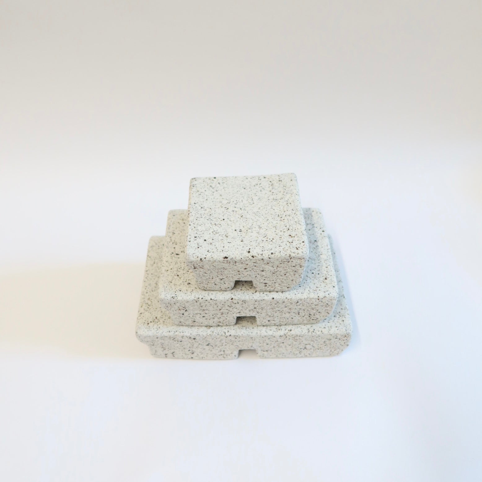 Korean Ceramic Stackable High-Footed Plate, 3 Sizes
