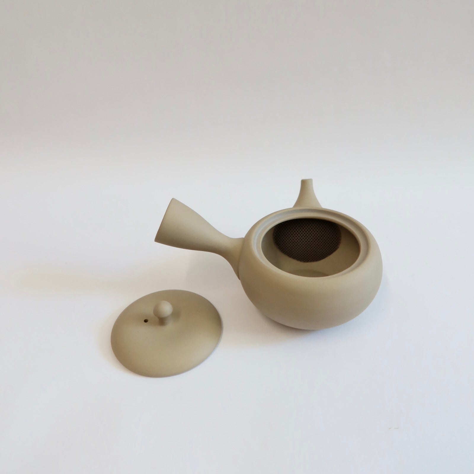 Japanese Takasuke Kyusu Teapot, Sand