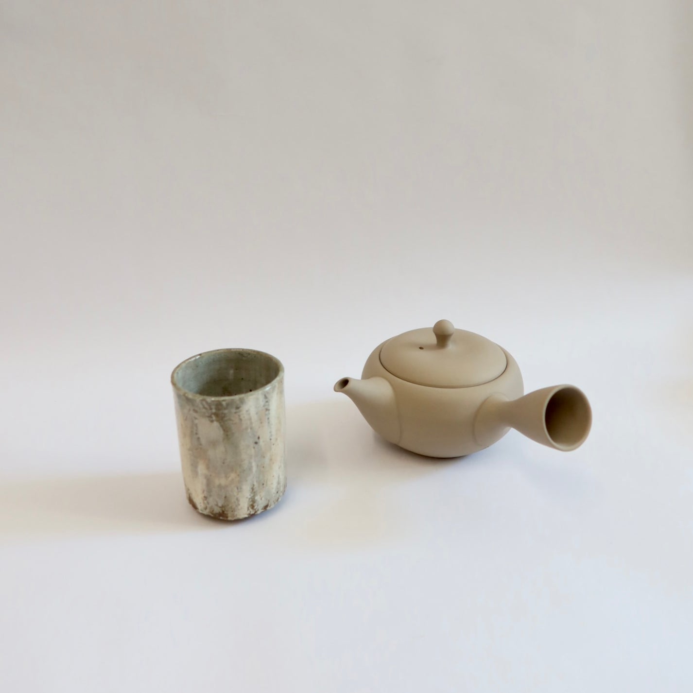 Japanese Takasuke Kyusu Teapot, Sand