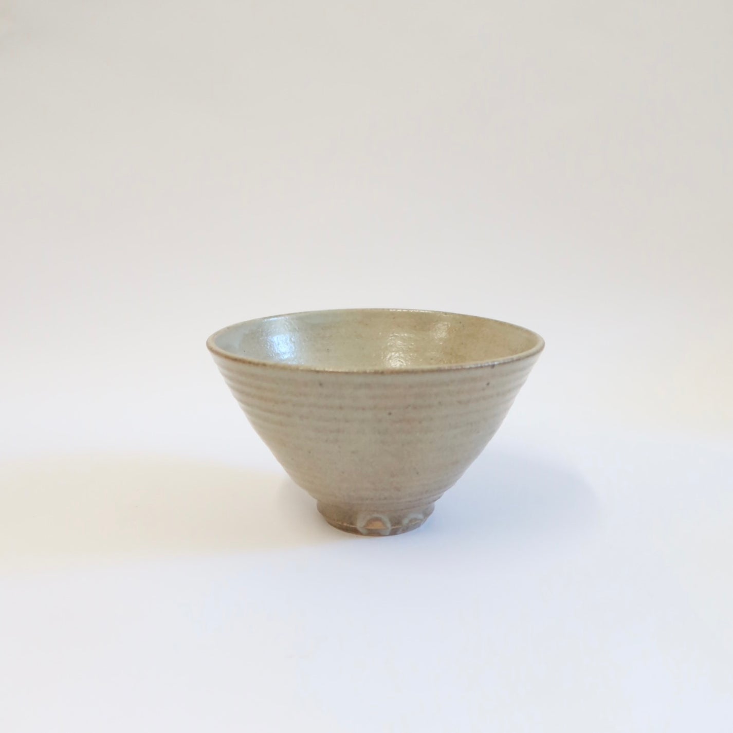 Japanese Shigaraki Ceramic Bowl in Beige