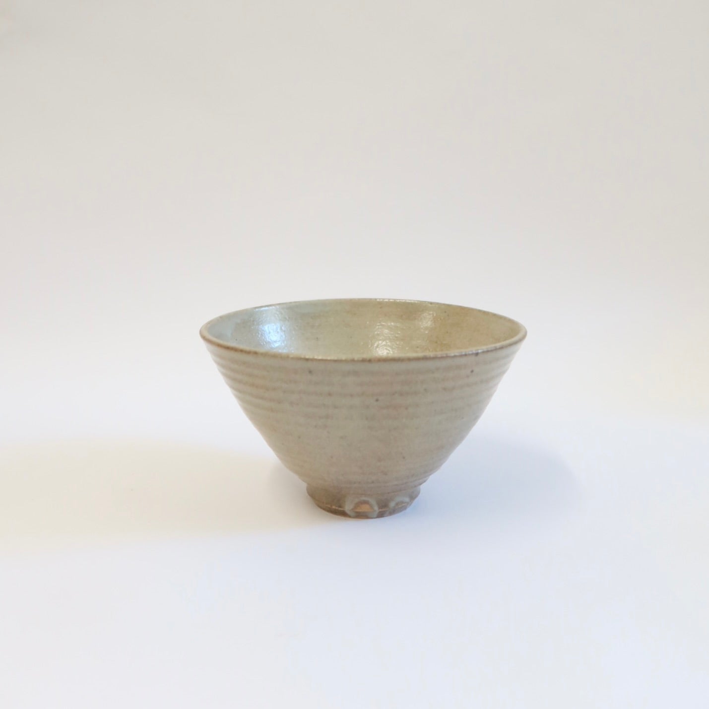 Japanese Shigaraki Ceramic Bowl in Beige