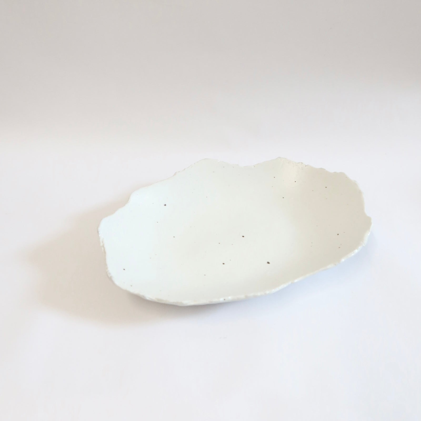 Korean Ceramic Shallow Speckled Bowl