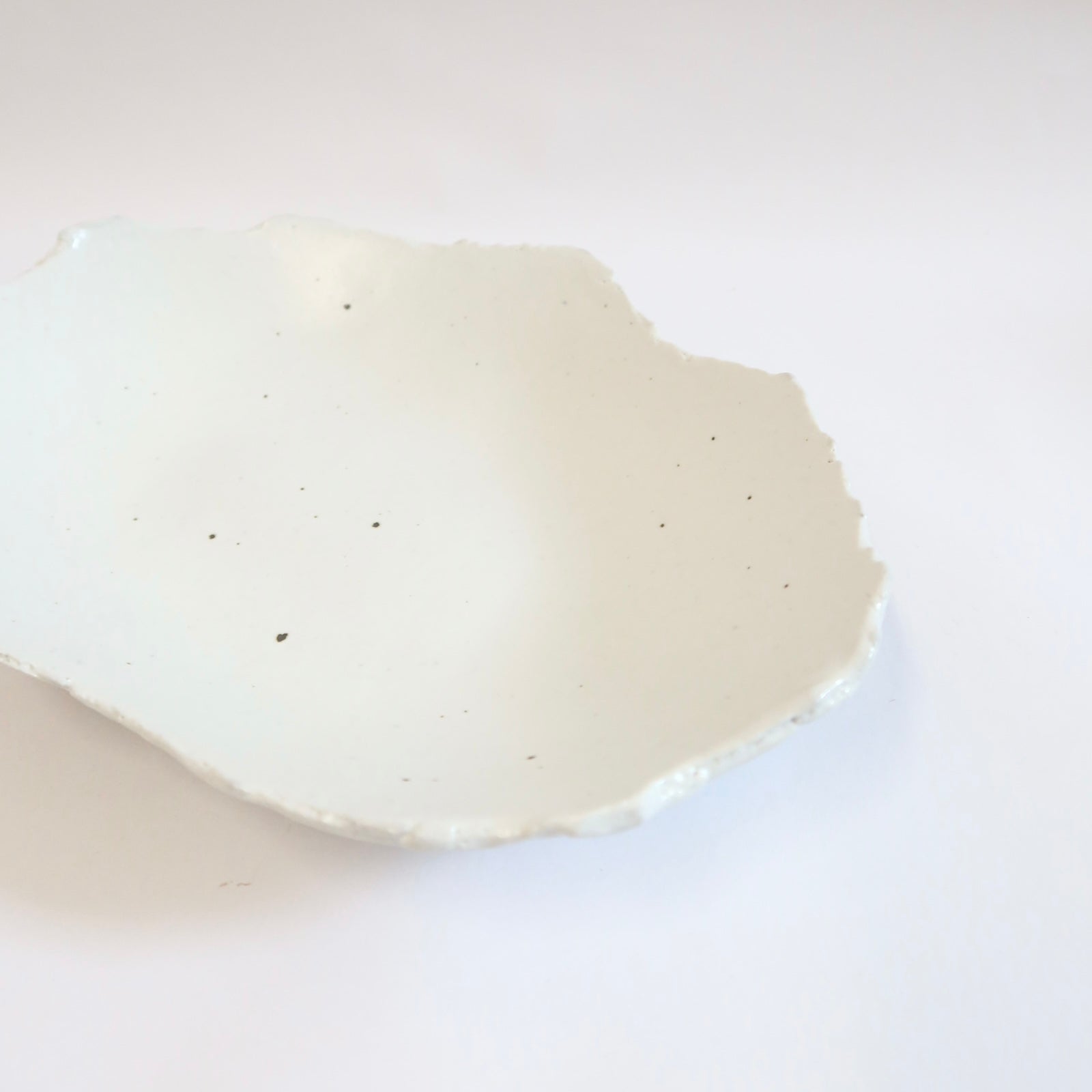 Korean Ceramic Shallow Speckled Bowl