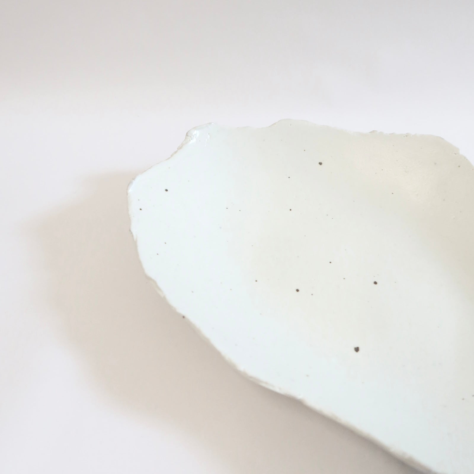 Korean Ceramic Shallow Speckled Bowl