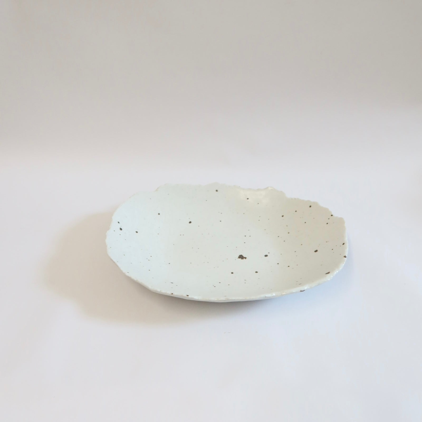 Korean Ceramic Shallow Speckled Bowl