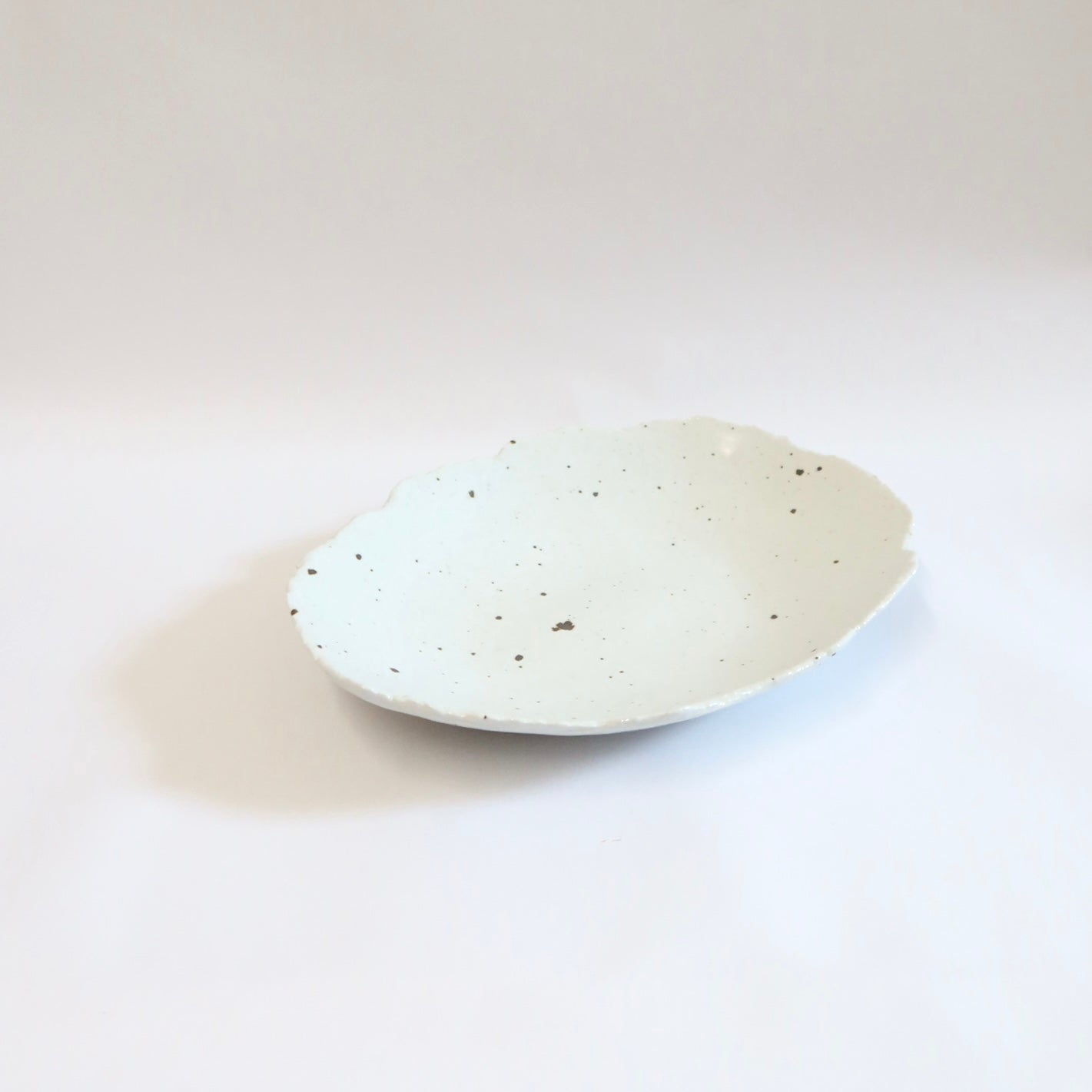 Korean Ceramic Shallow Speckled Bowl