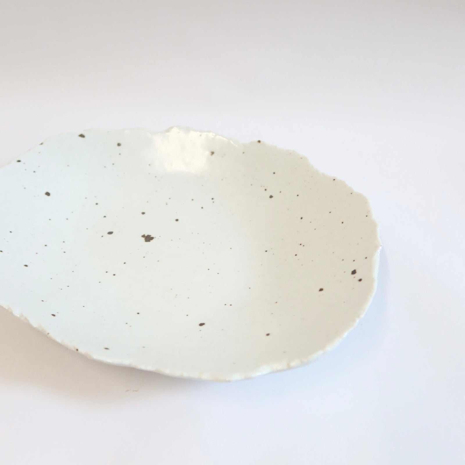 Korean Ceramic Shallow Speckled Bowl