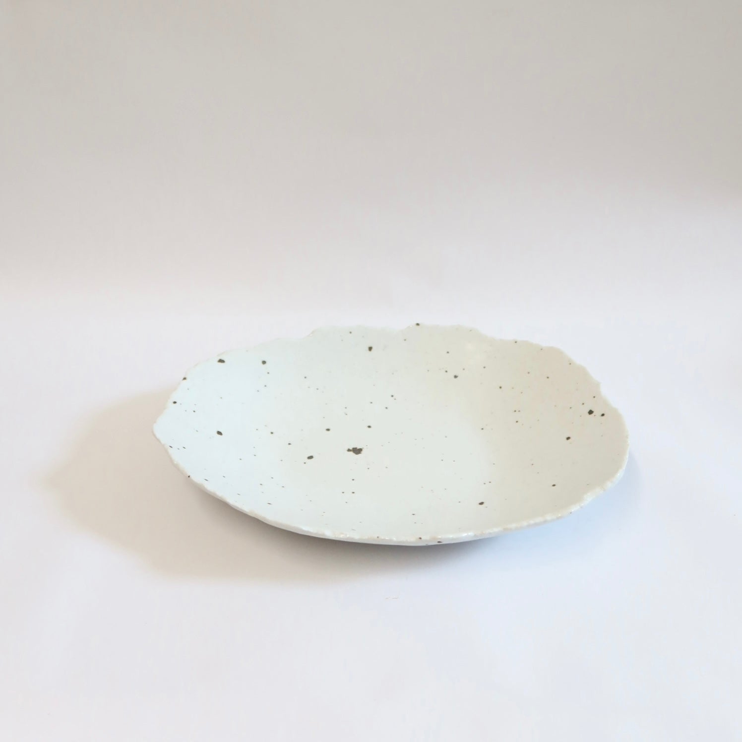 Korean Ceramic Shallow Speckled Bowl