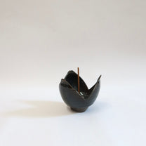 Japanese Shigaraki Bowl in the Shape of Cracked Japanese Pepper