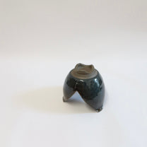 Japanese Shigaraki Bowl in the Shape of Cracked Japanese Pepper
