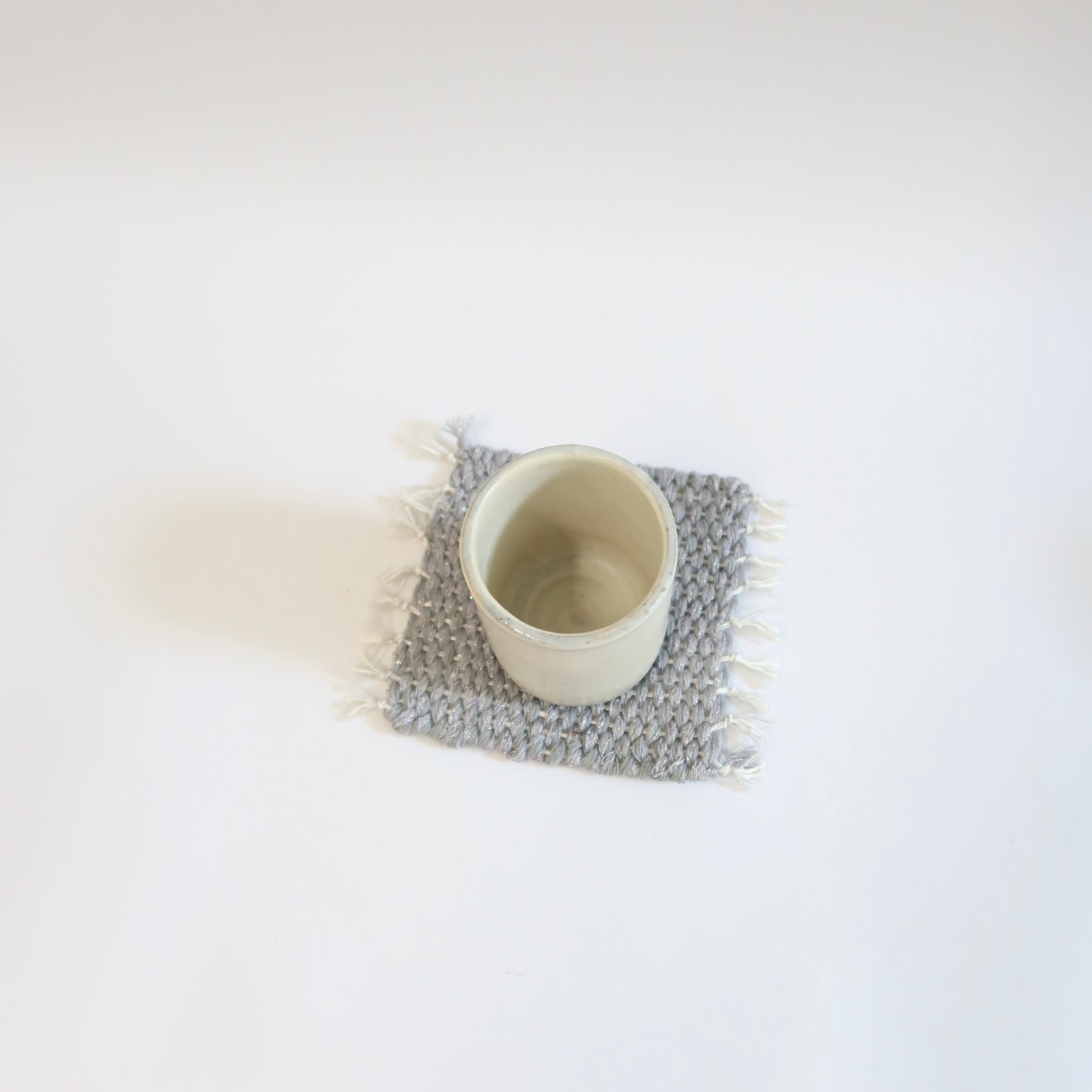Korean Hand-Knitted Tweed Coaster