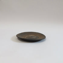 Japanese Iron Glazed Ceramic Round Plate