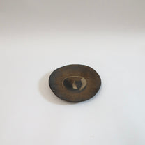 Japanese Iron Glazed Ceramic Round Plate