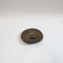 Japanese Iron Glazed Ceramic Round Plate