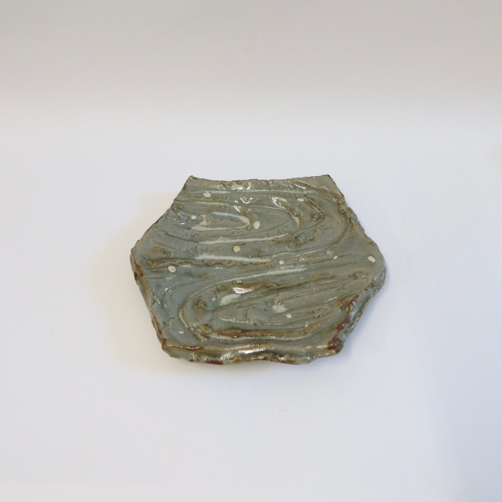 Japanese Ceramic Hexagon Plate