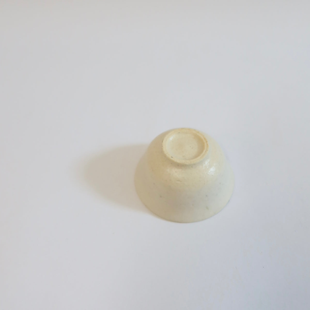 Japanese Ceramic Tea Cup with Silver Swirl
