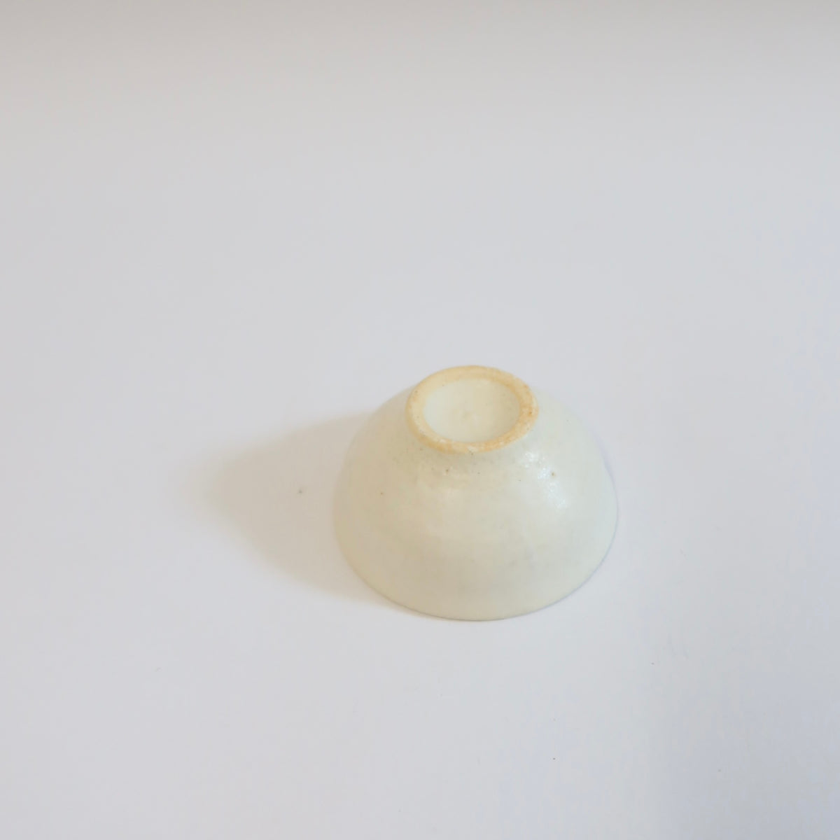 Japanese Ceramic Tea Cup with Silver Swirl
