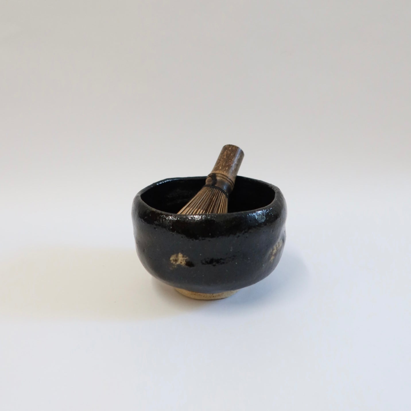 Japanese Raku Tea Bowl, Lead-Free Glaze