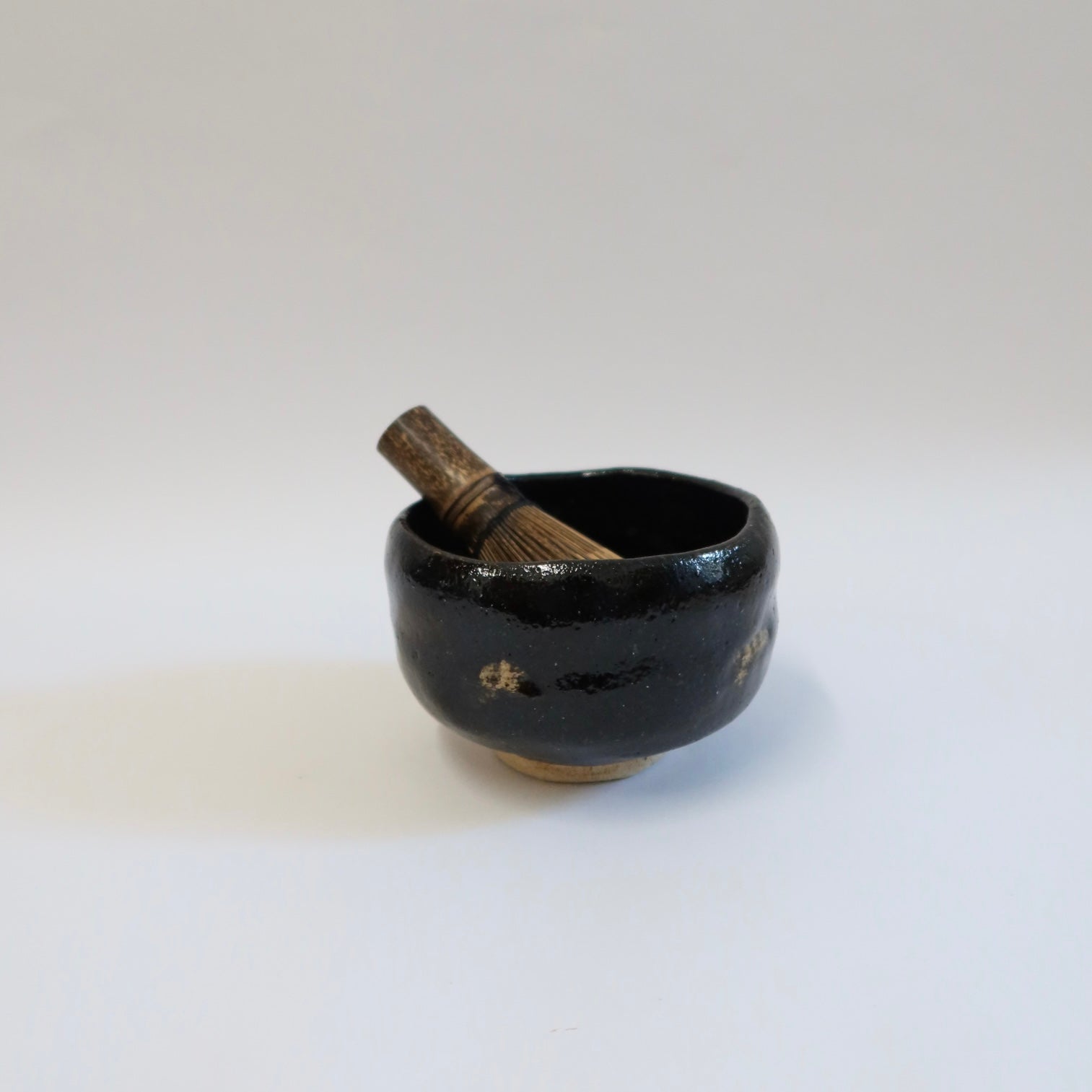 Japanese Raku Tea Bowl, Lead-Free Glaze