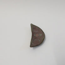 Japanese Ash-Glazed Ceramic Mame (Bean) Dish