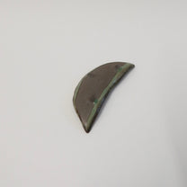 Japanese Ash-Glazed Ceramic Mame (Bean) Dish