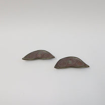 Japanese Ash-Glazed Ceramic Mame (Bean) Dish