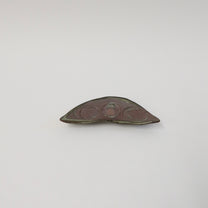 Japanese Ash-Glazed Ceramic Mame (Bean) Dish