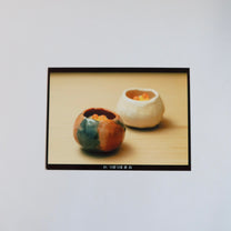 Japanese Raku Tsubo-tsubo Small Rounded Vessel, White