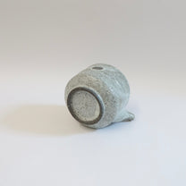 Japanese Shigaraki Katakuchi Bowl with Ash-White Glaze