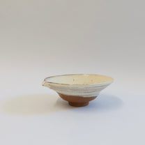 Korean Wood-fired Guiyal Buncheong Spouted Tea Bowl