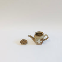 Korean Wood-Fired Sanggam Inlaid Bird Teapot