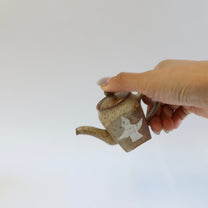 Korean Wood-Fired Sanggam Inlaid Bird Teapot