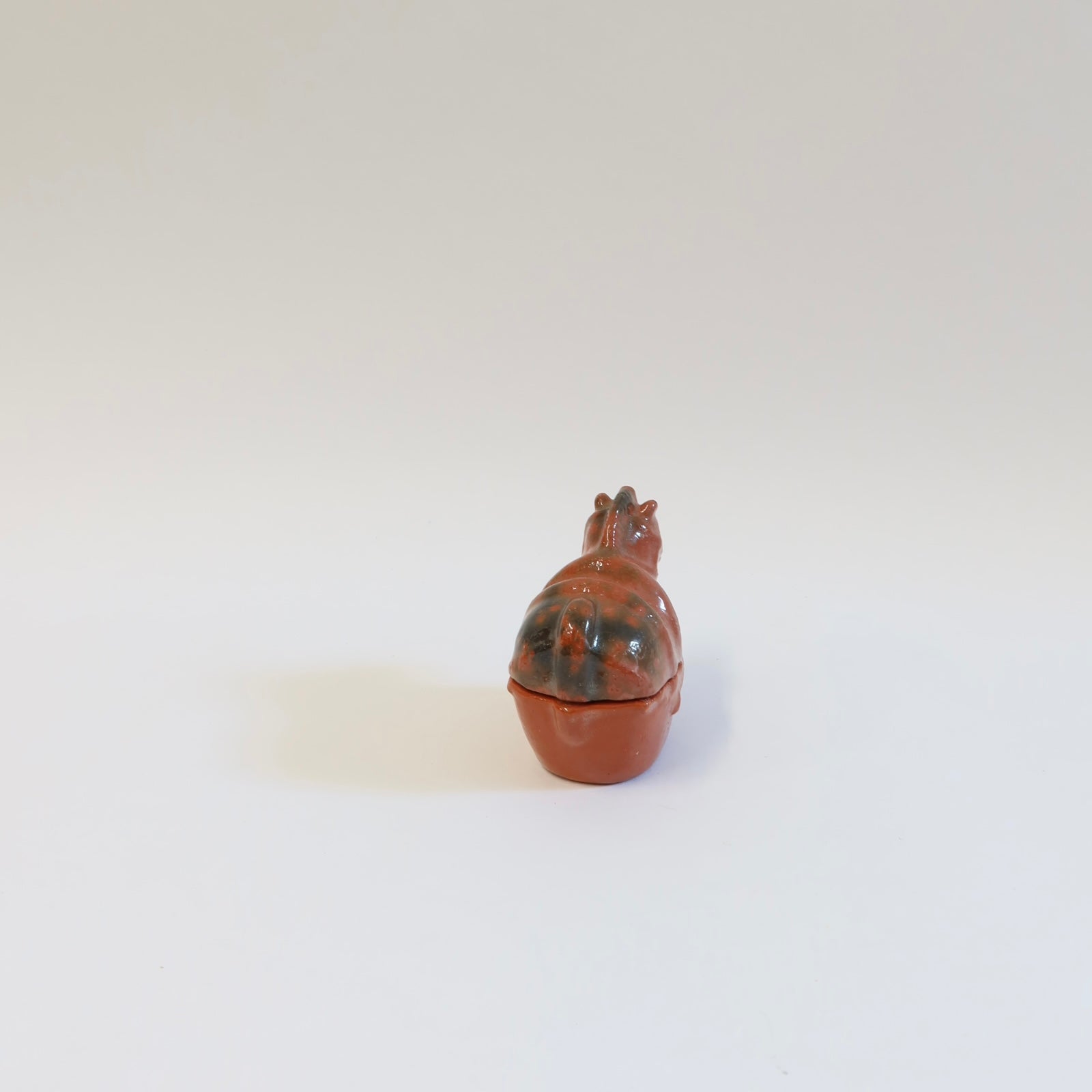 Japanese Raku  kōgō (香合), Fiery Horse