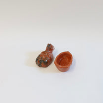 Japanese Raku  kōgō (香合), Fiery Horse