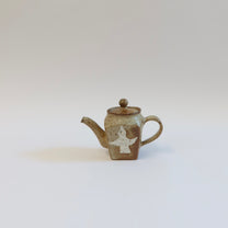 Korean Wood-Fired Sanggam Inlaid Bird Teapot