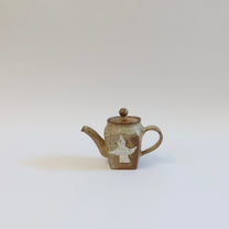 Korean Wood-Fired Sanggam Inlaid Bird Teapot