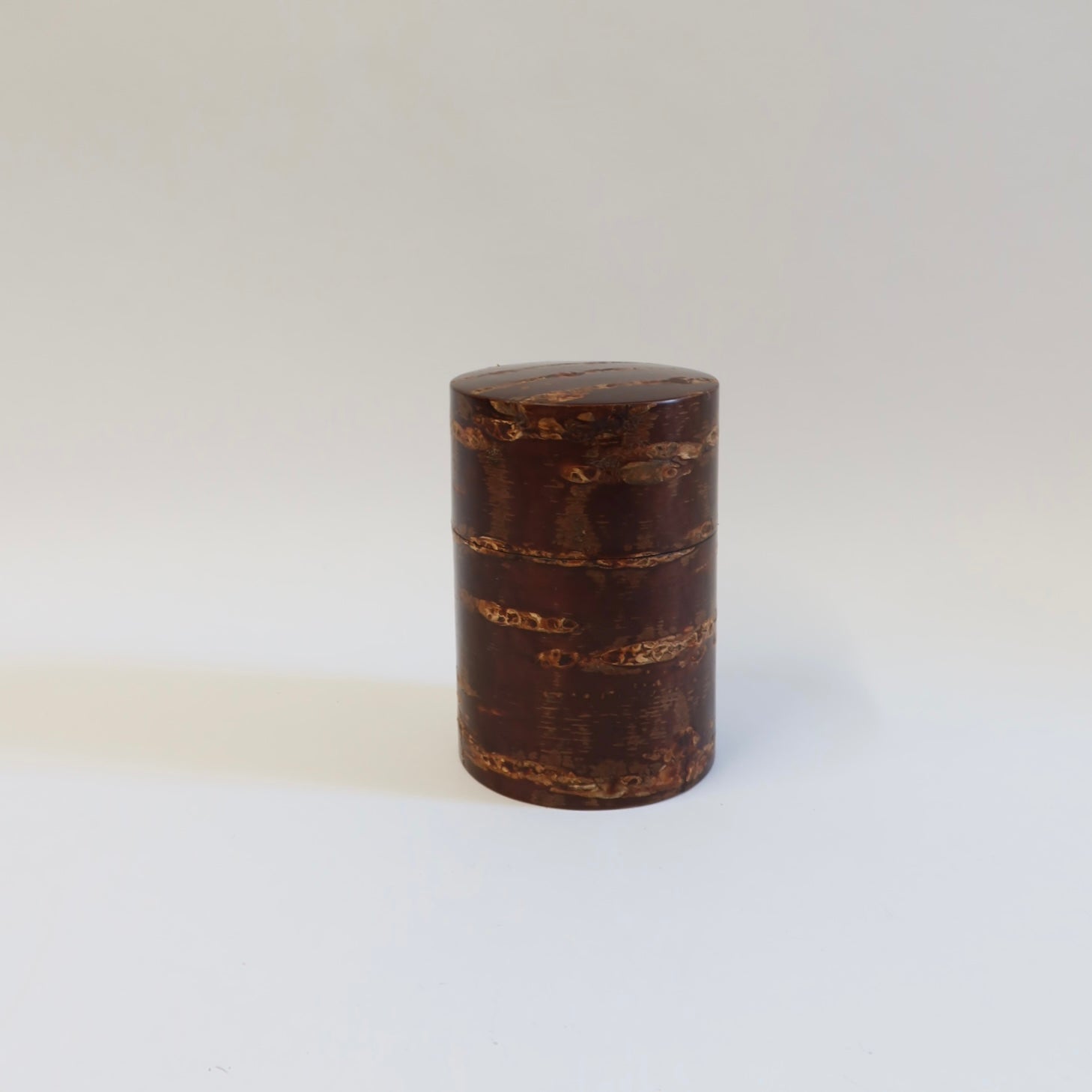 Japanese Wild Cherry Bark Tea Canister, 2 Sizes