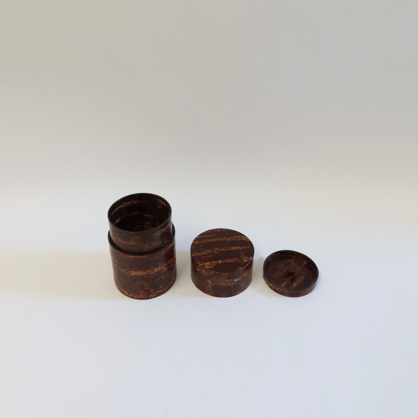 Japanese Wild Cherry Bark Tea Canister, 2 Sizes